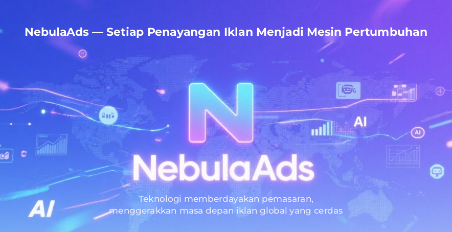 Diagram Arsitektur Platform Penayangan Cerdas NebulaAds